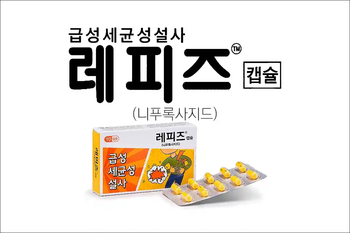 레피즈캡슐 가격 효능 효과 부작용 니푸록사지드 설사약 지사제 급성 세균성 설사 레피즈캡슐 가격 효능 효과 부작용 니푸록사지드 설사약 지사제 급성 세균성 설사