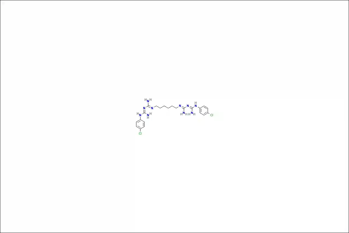 클로르헥시딘의 구조식 클로르헥시딘의 구조식