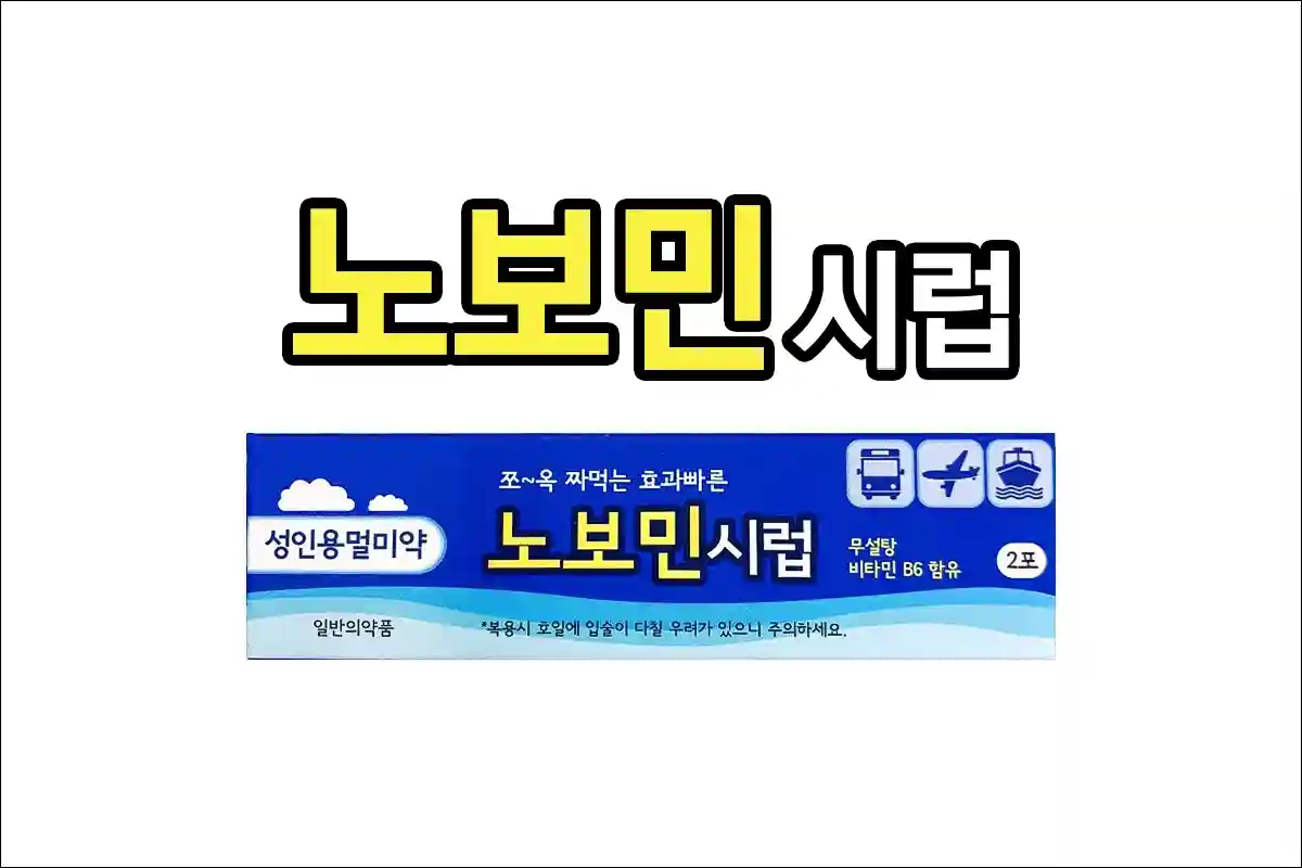 노보민시럽 가격 효능 효과 부작용 성인용 멀미약 항구토제 항현훈 어지러움