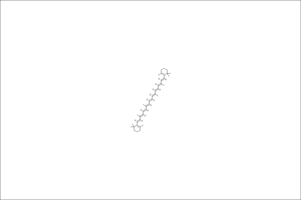 베타카로틴의 구조식