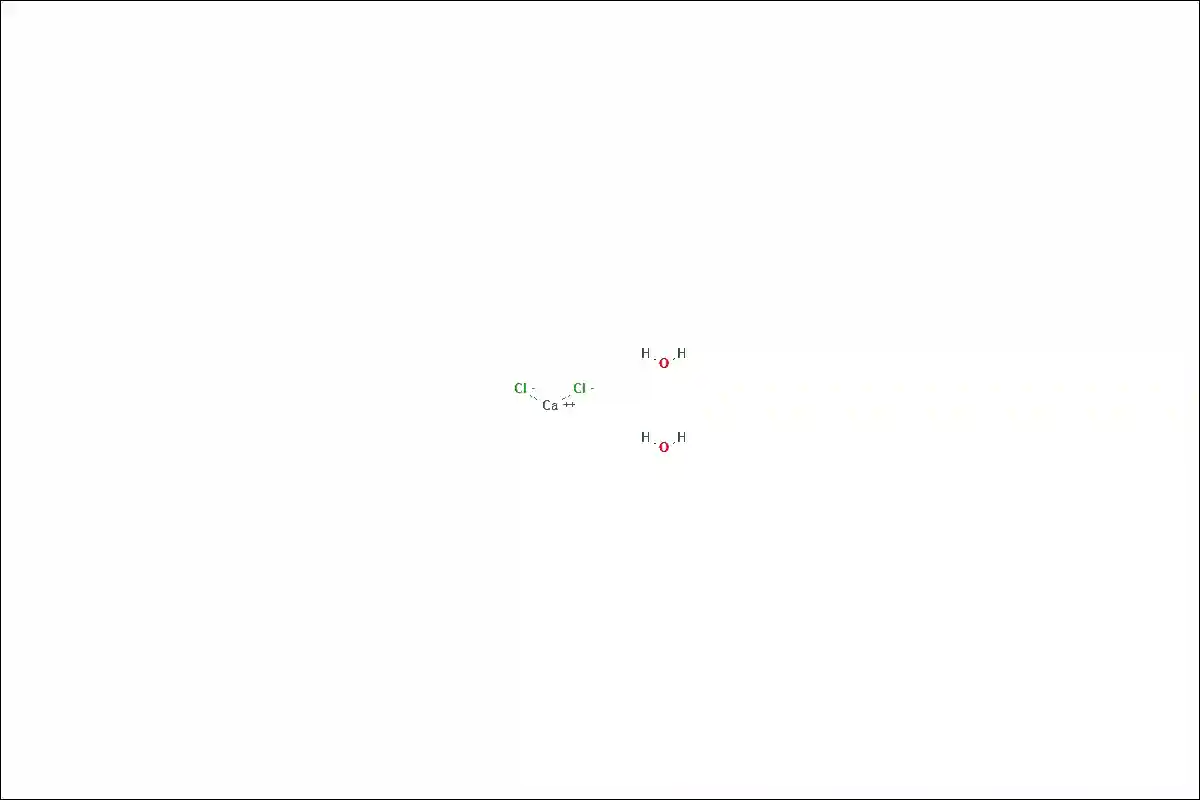 염화칼슘수화물의 구조식